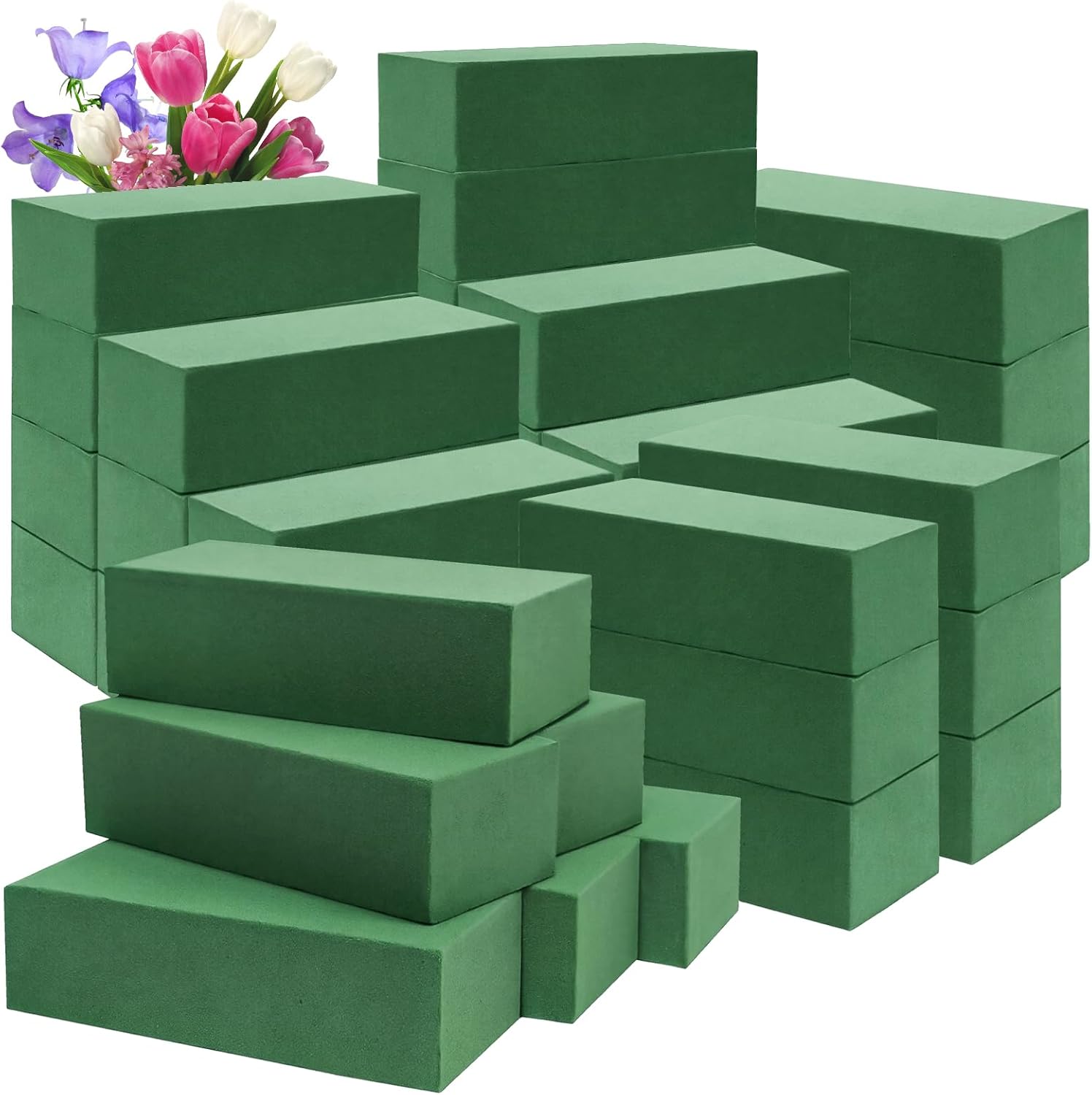 Wedding Floral Supply - 72 قطعة من كتل الفوم الزهرية،