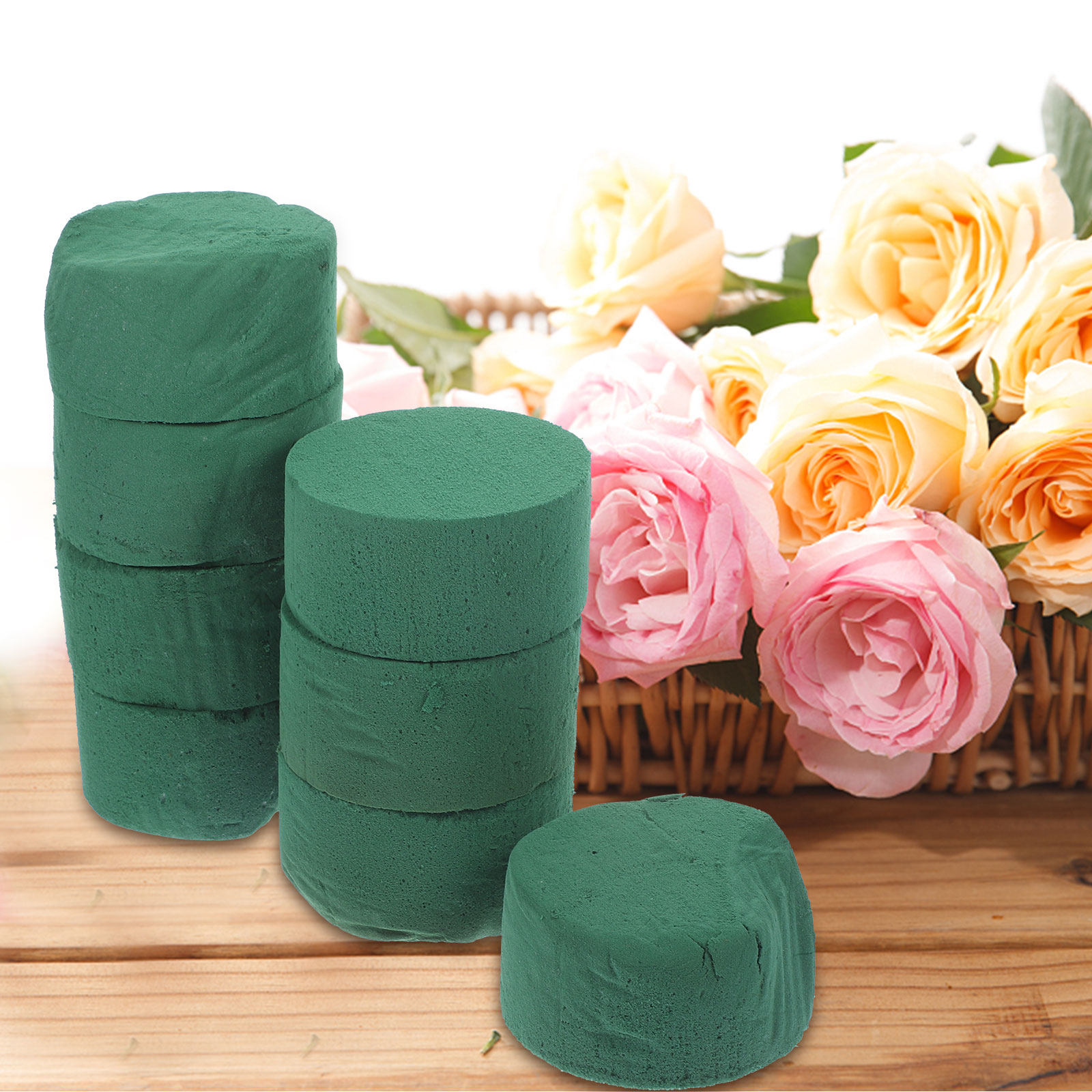 Wedding Floral Supply - 8 قطع من كتل الفوم المستديرة