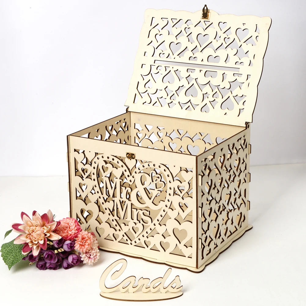 صندوق بطاقة زفاف خشبي ، بطاقات - مراجعة Wedding Sutra وسعره