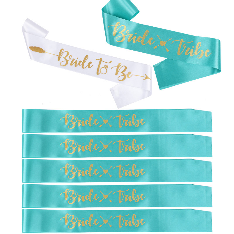 1 مجموعة العروس لتكون العروس ق - مراجعة Bride Tribe Sash وسعره