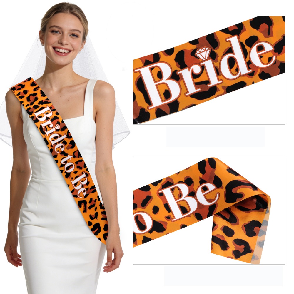 وشاح العروس بنقشة الفهد، قطعة  - مراجعة Bride Tribe Sash وسعره
