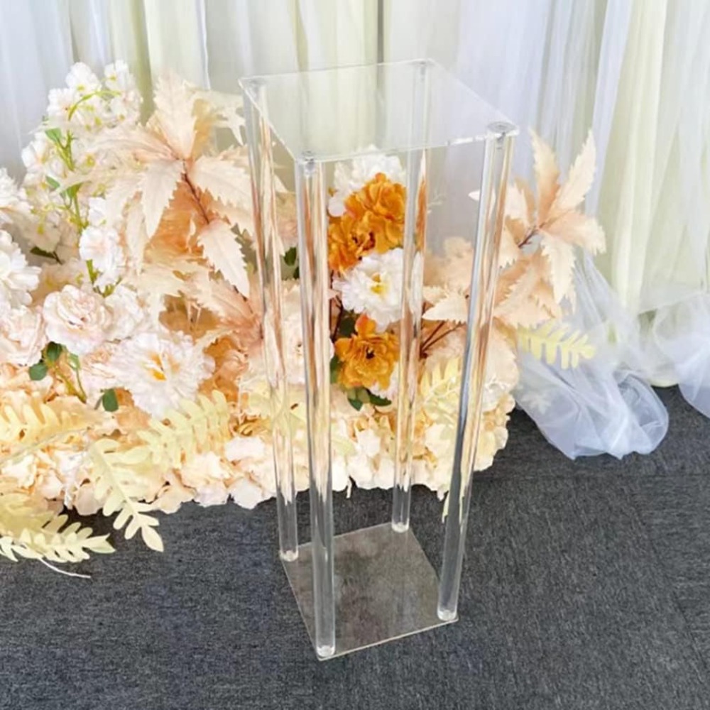 مزهريات مستطيلة من الأكريليك ا - مراجعة Centerpiece Vase Tall وسعره