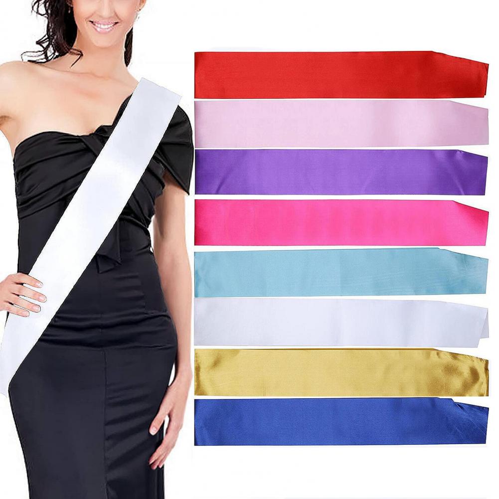 وشاح ساتان فارغ لحفل الزفاف ،  - مراجعة Bride Tribe Sash وسعره